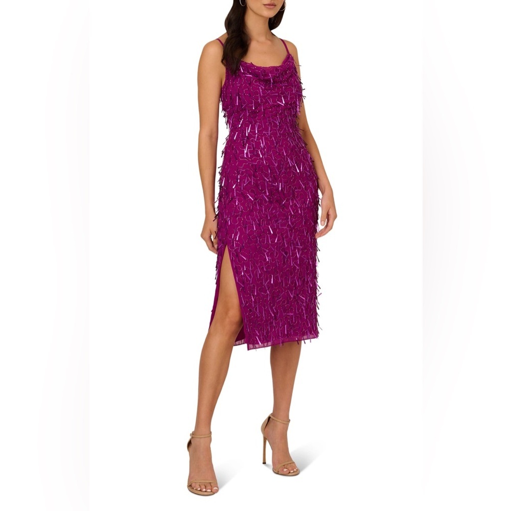 🔆 LIV FOSTER Sequin Purple Dress, Size 4 NWT